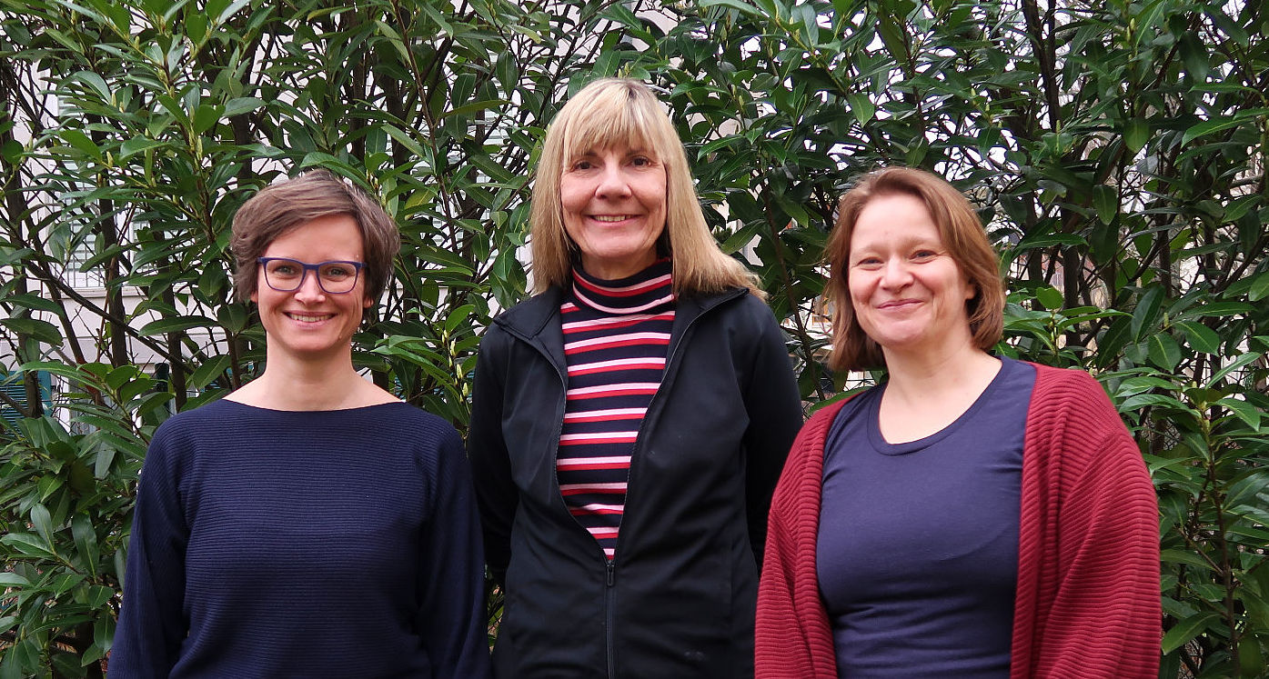 Stefanie Theil, Corinna Kmezik und Britta Warnsholdt (v. l.) beraten Sie gerne in der DRK-Beratungsstelle in Potsdam.